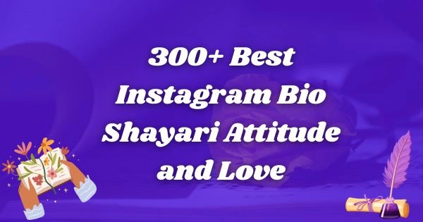 300+ Best Instagram Bio Shayari Attitude and Love