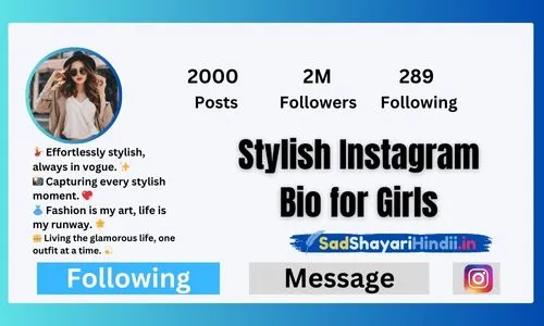 Stylish Instagram Bio for Girls