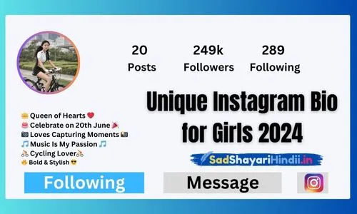 Unique Instagram Bio for Girls 2024